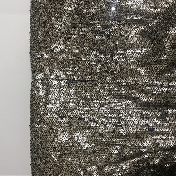 Zara Sequin  Wrap Knot Skirt Silver Size S… - Picture 9 of 10